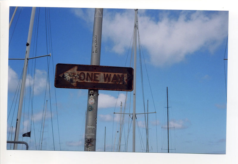 Aloha One Way Ala Wai Boat Harbor ©2010 Bobby Asato