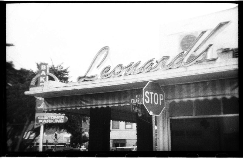 Leonard's Bakery, Kapahulu, Hawaii. Holga 135. © 2011 Bobby Asato
