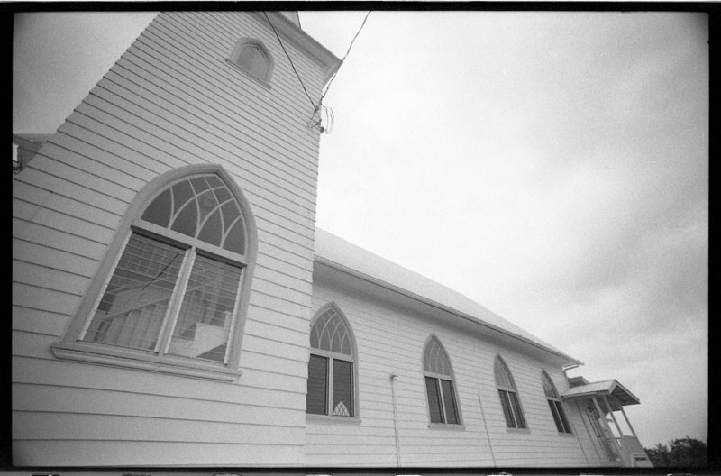 Sacred Heart Catholic Church, Pahoa, Big Island, Hawaii. Canon A-1. © 2011 Bobby Asato