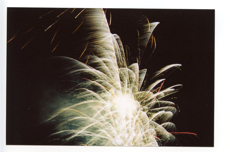 Hilton Hawaiian Fireworks, Waikiki, Hawaii. Holga 135. © 2011 Bobby Asato
