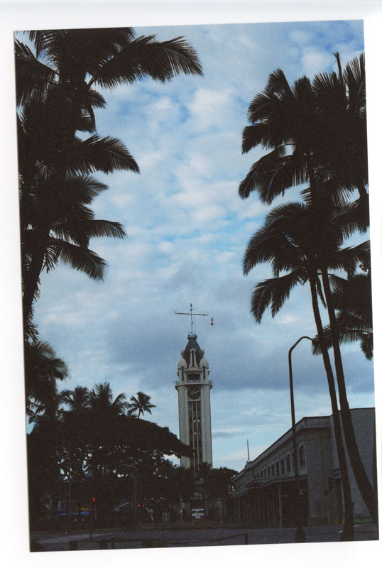Aloha Tower, Hawaii.  Canon A-1. © 2011 Bobby Asato.