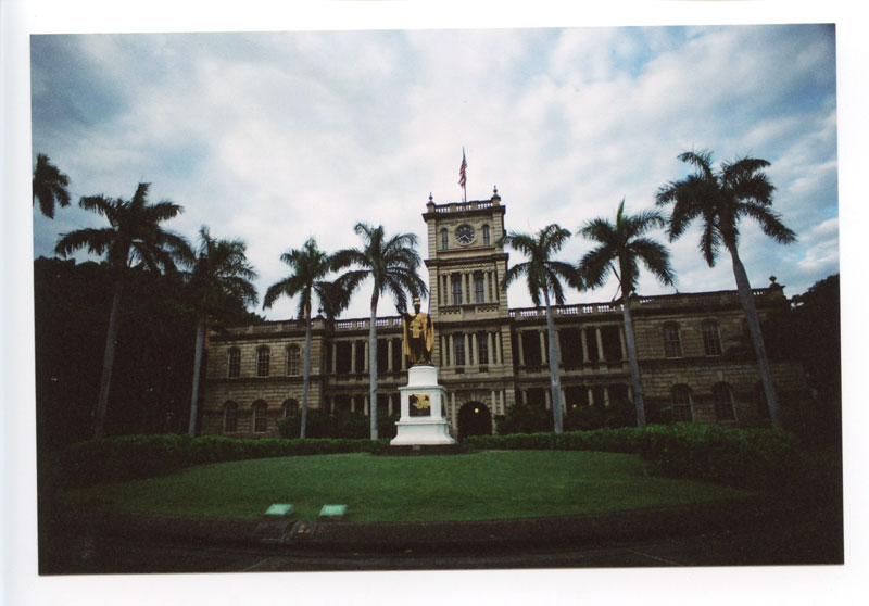 Iolani Palace, Hawaii.  Canon A-1. © 2011 Bobby Asato.