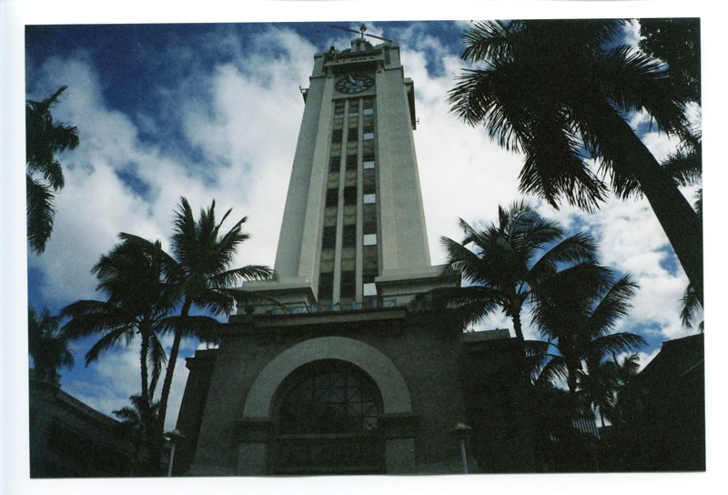 Aloha Tower, Honolulu, Hawaii. Canon F-1 original. © 2011 Bobby Asato, Hawaii. Lomo LC-A+ Wide Angle Lens. © 2012 Bobby Asato