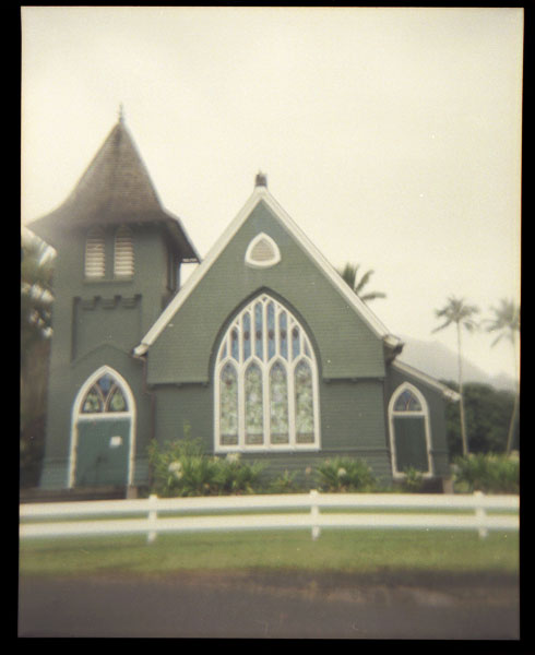 Wai'oli Hui'ia Church, Kauai, Hawaii. Holga 120 CFN © 2013 Bobby Asato